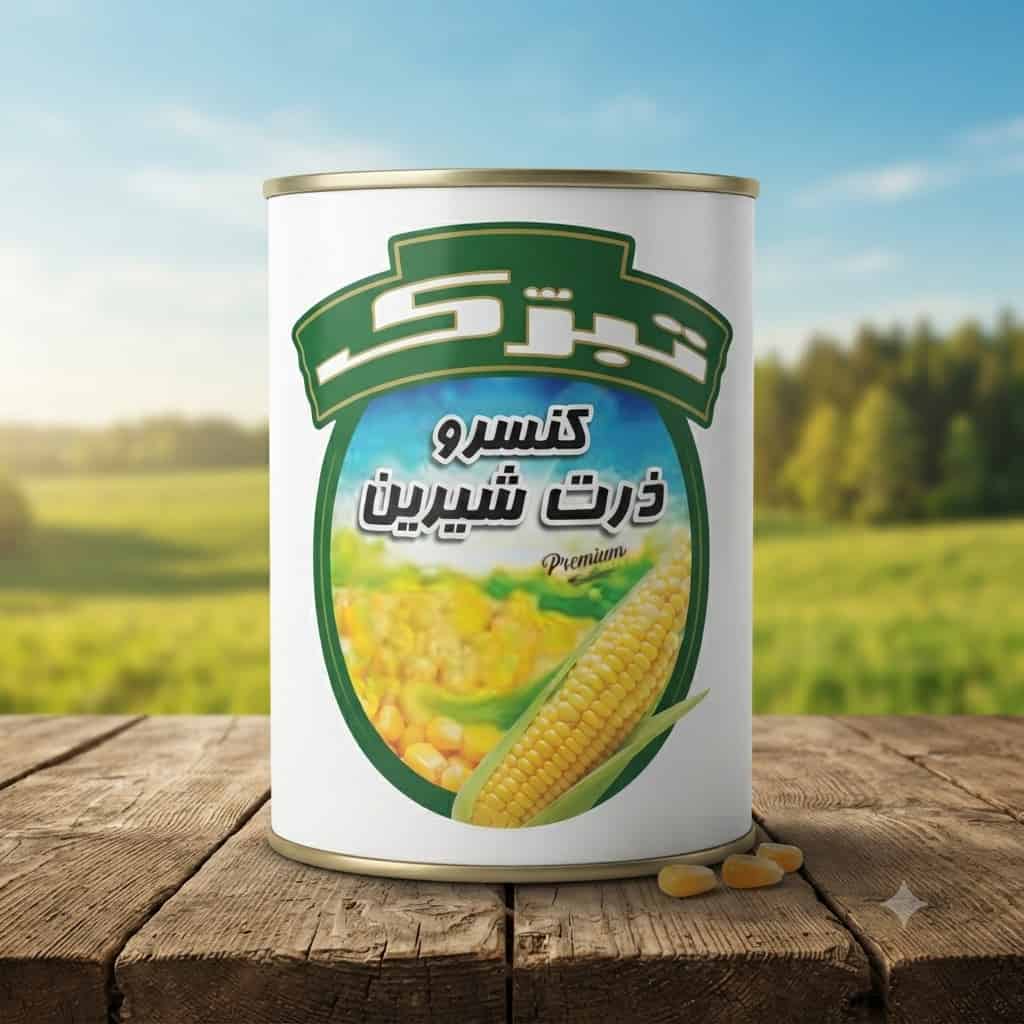 کنسرو ذرت تبرک مناسب برای تهیه پیتزا و غذاهای فرپز